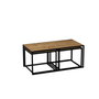 Hanah Home Mesa de Centro Gigante Extensible con Almacenamiento, Roble y Negro